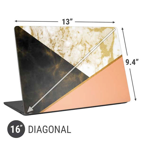 Colored Marble Universal Laptop 16in (13 x 9.4in) Skin